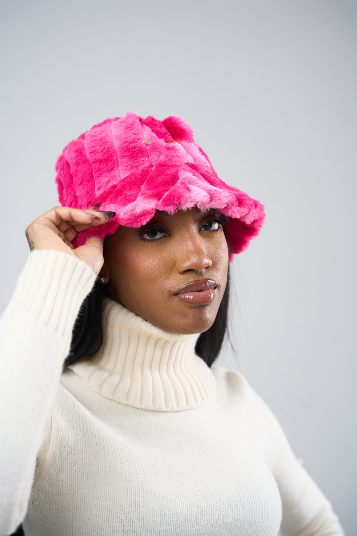 "BUBBLE GUM BLUSH" Bucket Hat